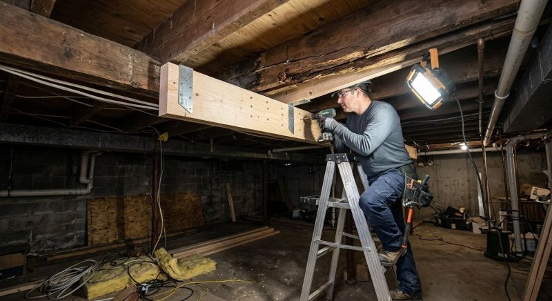 Garage Beam Repair in Wilmington, NC
